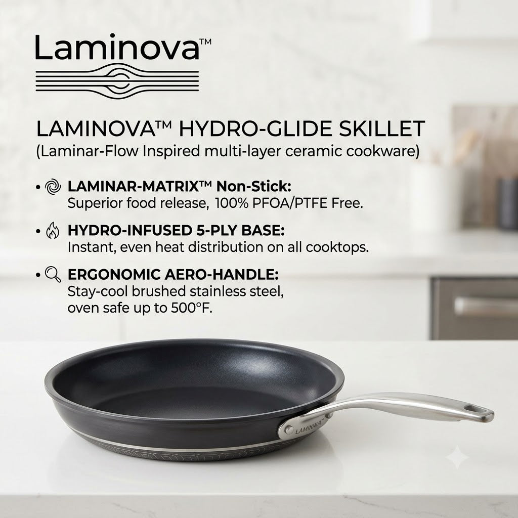 Laminova™ Hydro-Glide Multi-Layer Ceramic Skillet
